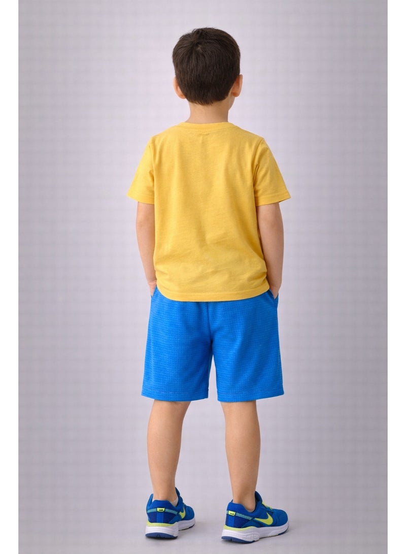 victor and jane Boys’ 2-Piece Set – Adventure Graphic T-Shirt & Shorts - Image 4